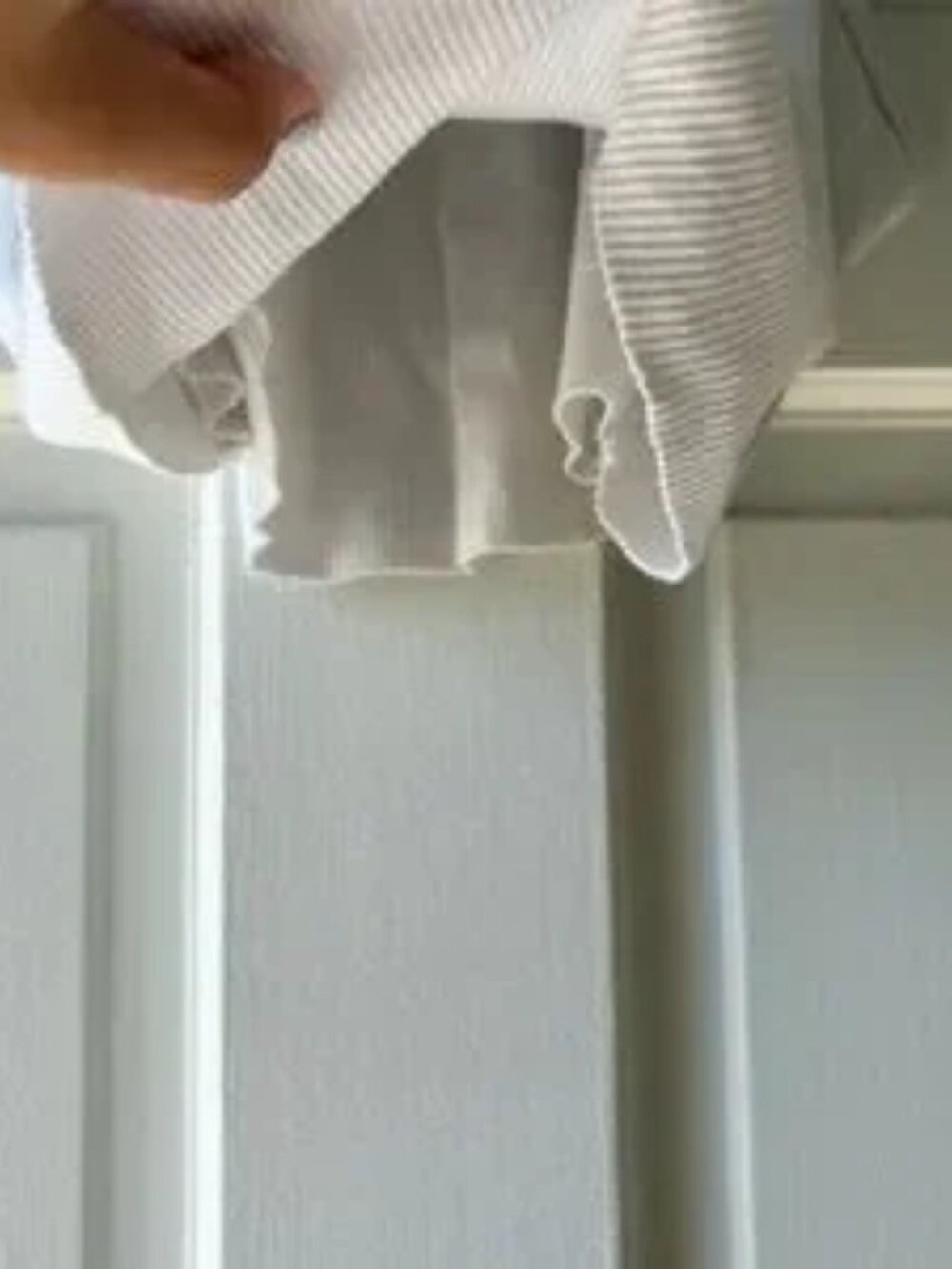 White Sleeveless Ribbed Top - Picture 3 of 4